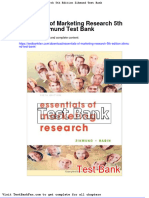 Essentials of Marketing Research 5th Edition Zikmund Test Bank