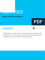 Python Programming 2 Libraries RANDOM