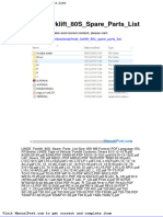 Linde Forklift 80s Spare Parts List