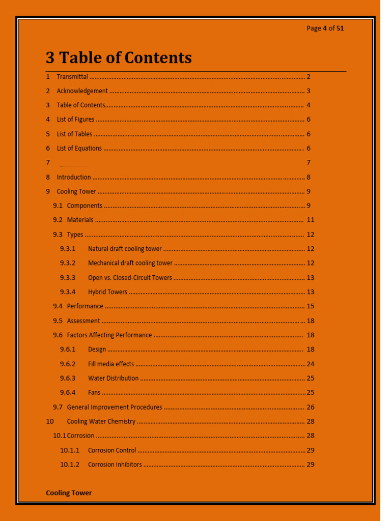 Cooling Tower Project Report Download Free Pdf Heat Heat Transfer