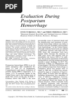 ACOG Postpartum Hemorrhage Protocol | PDF | Bleeding | Tissue (Biology)