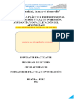 Esquema Informe Practica Preprofesional 2023-II
