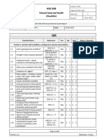 HSE 038 Vessel Internal Audit Checklist