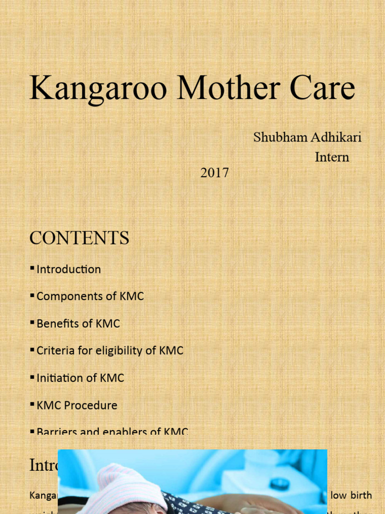 Kangaroo Mother Care | PDF | Childhood | Human Life Stages