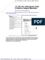 Manitou MLT 735 741 1035 Series 6 E3 Hydraulic Electric Repair Manuals