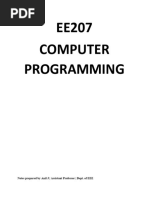 Computer Programming Notes