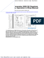 Link Belt Excavator 2650 q2 Quantum Schematics Operation Shop Manual