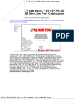 Manitou MLT 840 1040l 115 137 Ps JD St4 s1 St3b Genuine Part Catalogues