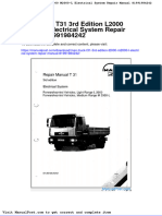 Man Truck t31 3rd Edition l2000 m2000 L Electrical System Repair Manual 81991984242