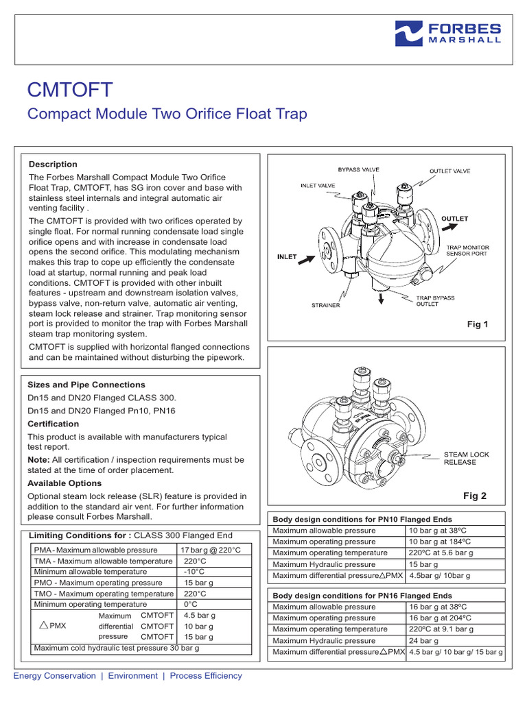 Compact Module Two Orifice Float Trap | PDF | Valve | Stainless Steel