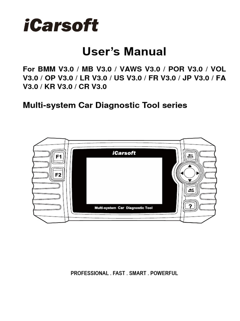 Multi-System Car Diagnostic Tool Manual | PDF