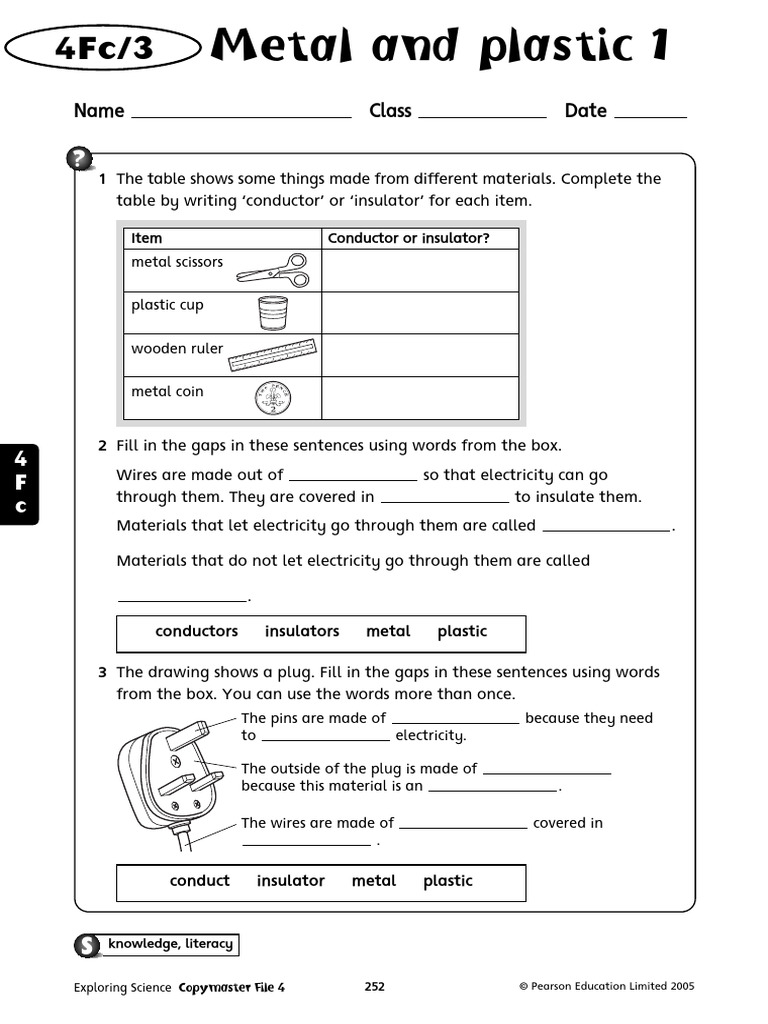 class4sciencemetalandplastic1 PDF