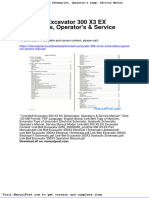 Link Belt Excavator 300 x3 Ex Schematics Operators Service Manual