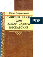 Yu Paxratdinov Ómirbek Laqqı Hám Yumor Satira Máselesine 1992 @kitapxana