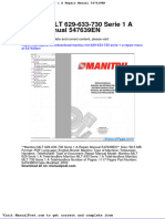 Manitou MLT 629 633 730 Serie 1 A Repair Manual 547639en