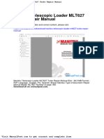 Manitou Telescopic Loader Mlt627 Turbo Repair Manual