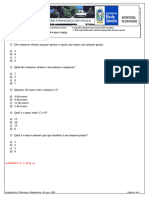 Prova Sexto Ano CESFP - 2 Bimestre