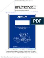 Mecalac Wheeled Excavator 12mtx 5400756 40000 Spare Parts Catalog