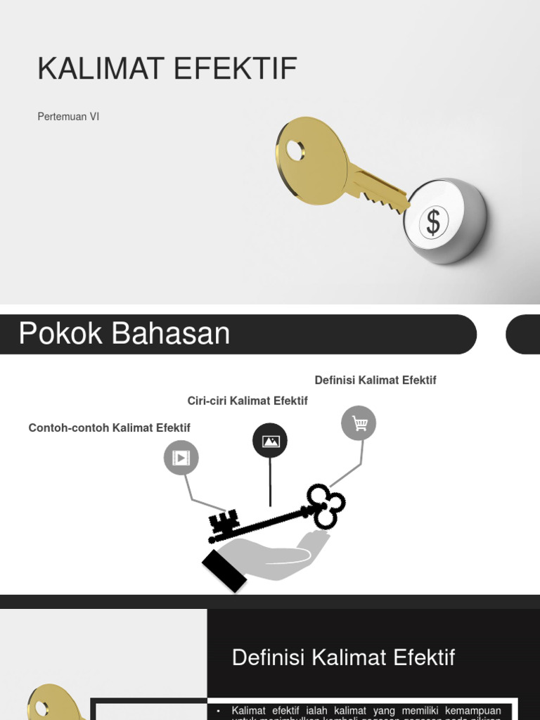 Kalimat Efektif dalam Pertemuan VI | PDF