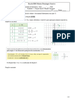 Ficha de Trabalho de Matemática Função Linear e Função Constante (COVID-19) PDF
