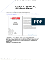 Manitou MT X 1030 S Turbo s4 E3 MT X 732 SD E3 Repair Manual 647376en