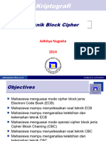 Pertemuan 9 - Teknik Block Cipher