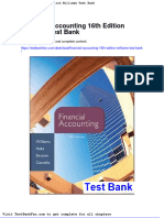 Financial Accounting 16th Edition Williams Test Bank