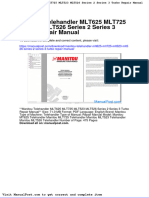 Manitou Telehandler Mlt625 Mlt725 Mlt523 Mlt526 Series 2 Series 3 Turbo Repair Manual