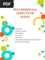 Psychosocial, Cognitive Aspects of Aging