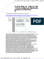 Merlo Roto Evs r40 18 r40 21 Ab Sav 841341 Service Manual Mechanic Manual Hydraulic Electrical Diagram de