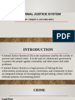 Criminal Justice System: By: Chiquit A. Gayamo, MSCJ