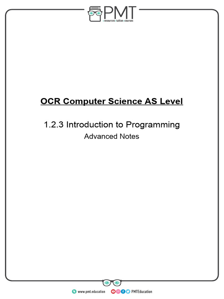 1.2.3. Introduction To Programming | PDF | Control Flow | Computer ...