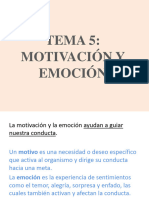 Tema 5 Motivación y Emoción. Alumnos.