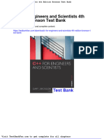 C For Engineers and Scientists 4th Edition Bronson Test Bank