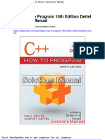 C How To Program 10th Edition Deitel Solutions Manual
