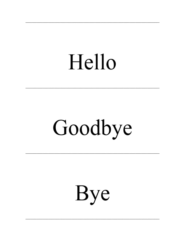 Greetings Intros Farewells Voc Flash Cards PDF