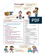 Too and Enough Grammar Guides