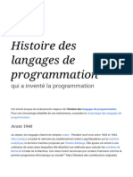 Histoire Des Langages de Programmation - Wikipédia