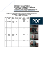 Laporan Sarana Dan Prasarana BPSPL Potianak Wilayah Kerja Mahakam Hulu