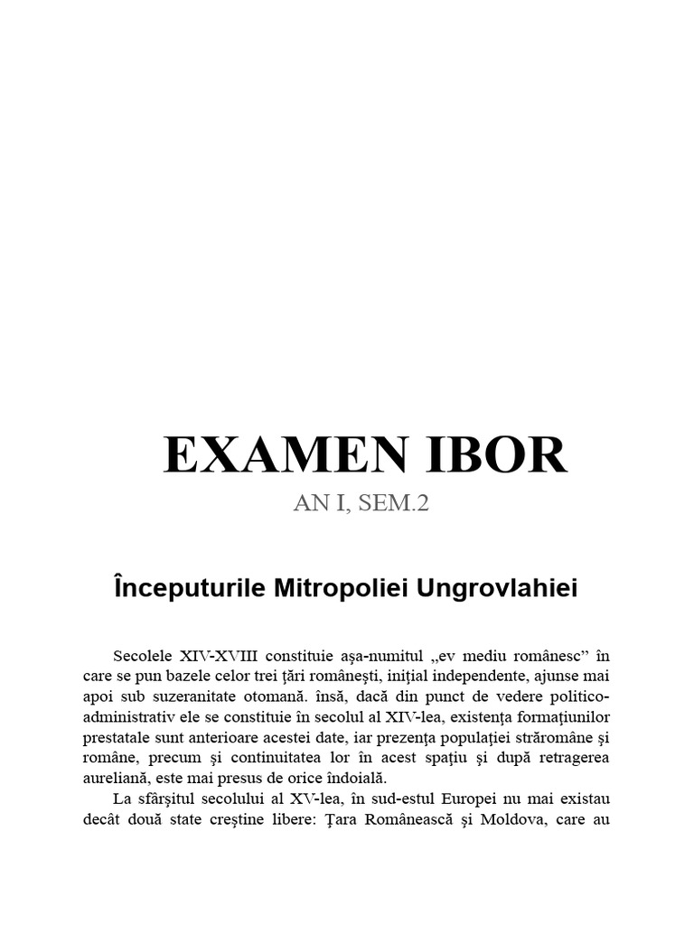 IBOR An1sem2 Reeditat | PDF