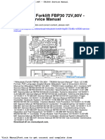 Mitsubishi Forklift Fbp30 72v80v Tr3500 Service Manual