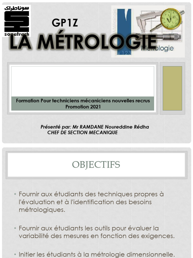 METROLOGIE | PDF | Métrologie
