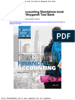 Financial Accounting Standalone Book 9th Edition Weygandt Test Bank