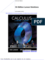 Calculus 11th Edition Larson Solutions Manual