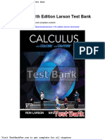 Calculus 11th Edition Larson Test Bank
