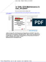 Millercondor g40 g75 Maintenance Repair Manual 44 22547