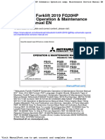 Mitsubishi Forklift 2019 Fg20hp Schematic Operation Maintenance Service Manual en