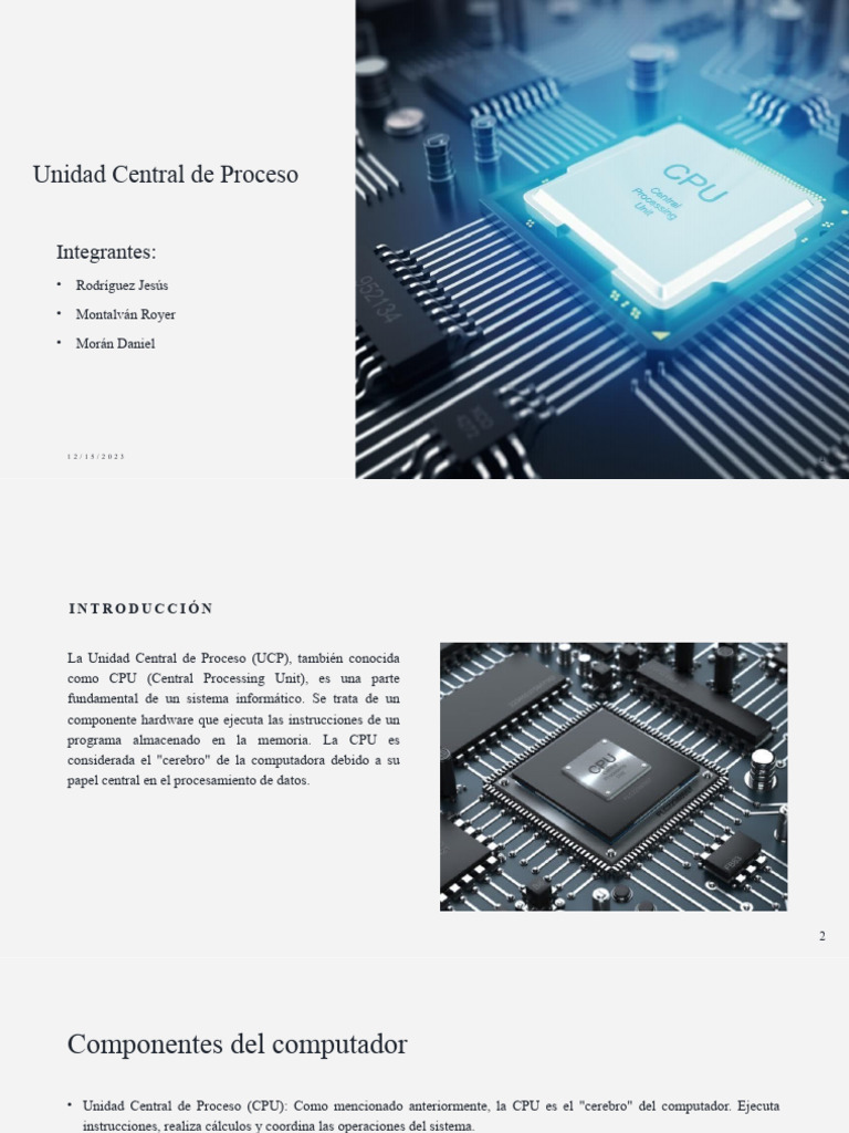 Unidad Central de Proceso00 | PDF | Hardware de la computadora ...