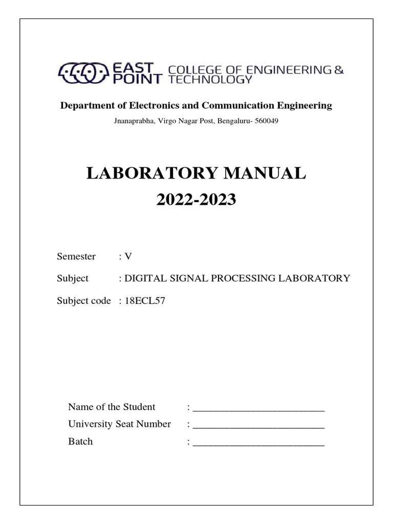 5th Sem Octave - DSP Manual | PDF | Discrete Fourier Transform ...