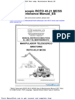 Merlo Telescopic Roto 45 21 Mcss User Maintenance Manual Es